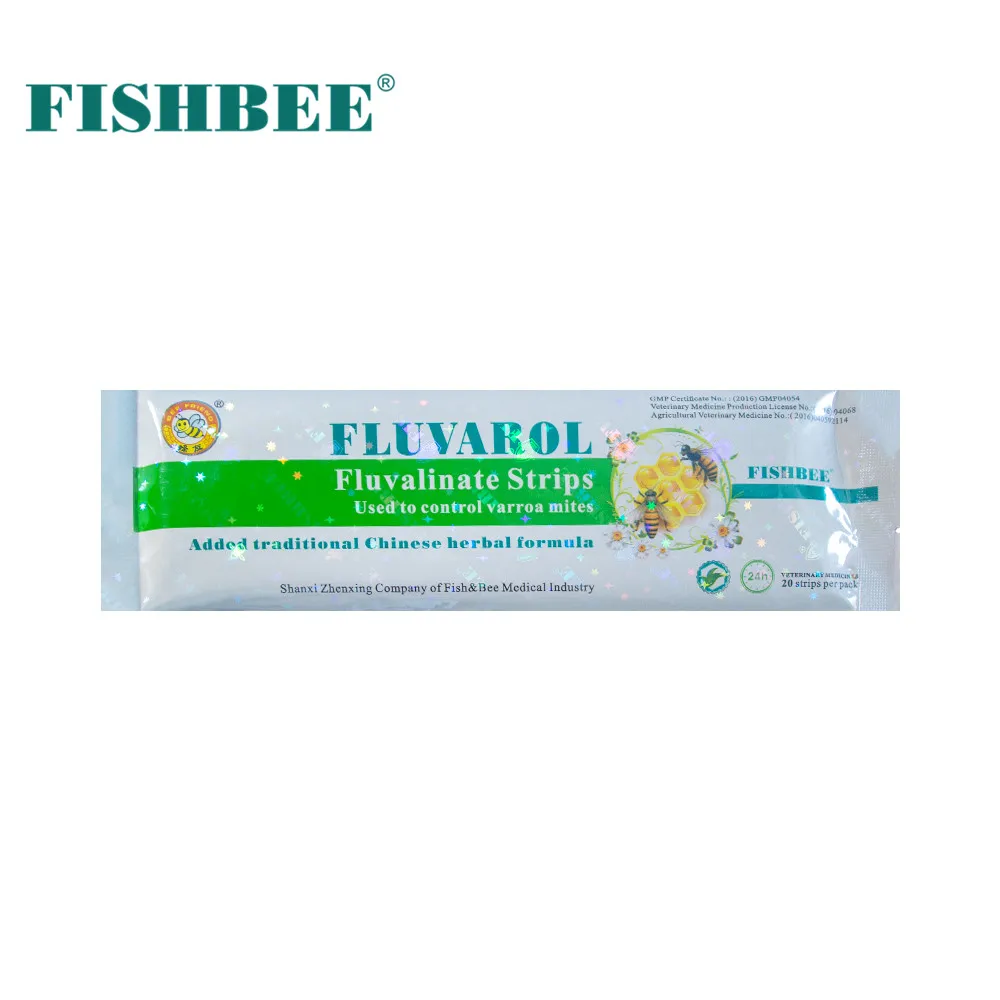 
FLUVAROL Fluvalinate Strip Manpu 20 strips fluvalinate Strips varroa mite killer Fishbee sustained release agents bee medicine 
