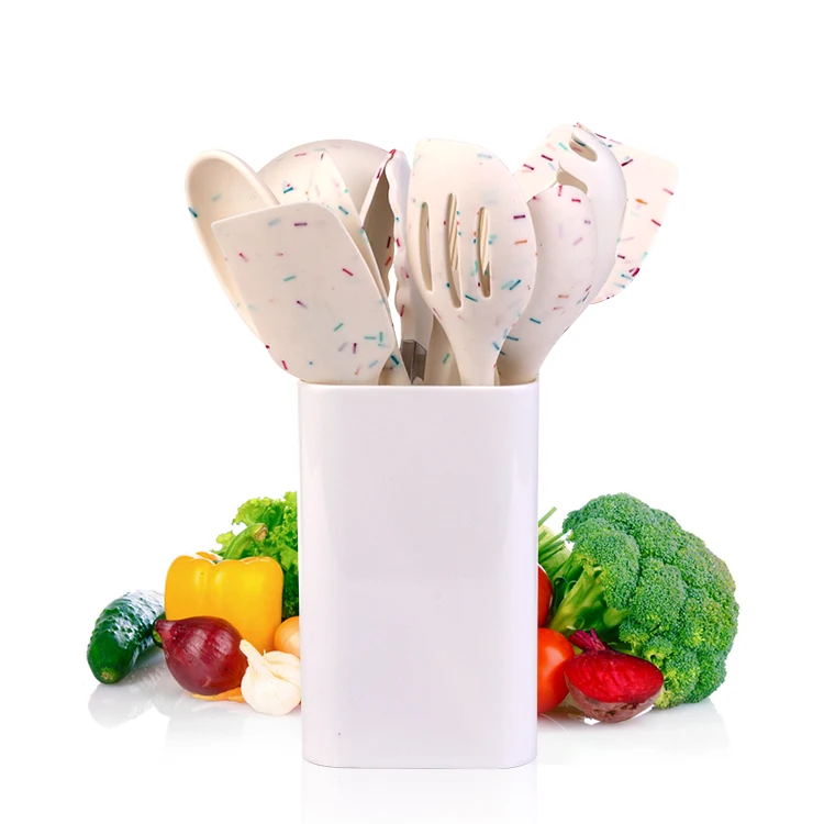 

11 Pieces New Arrival Non-Stick Heat Resistant Silicone Cooking Utensils Set Kitchen Utensils