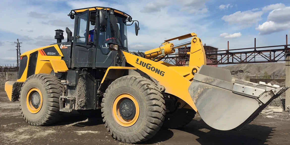 Powerful LIUGONG 5 ton 3m3 bucket medium articulated wheel loader 855H 856 for sale