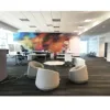 Coworking space office furniture supplier from guangzhou china, small office working computer desk group