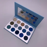 

Newest high pigment waterproof custom 15 color glitter eyeshadow palette