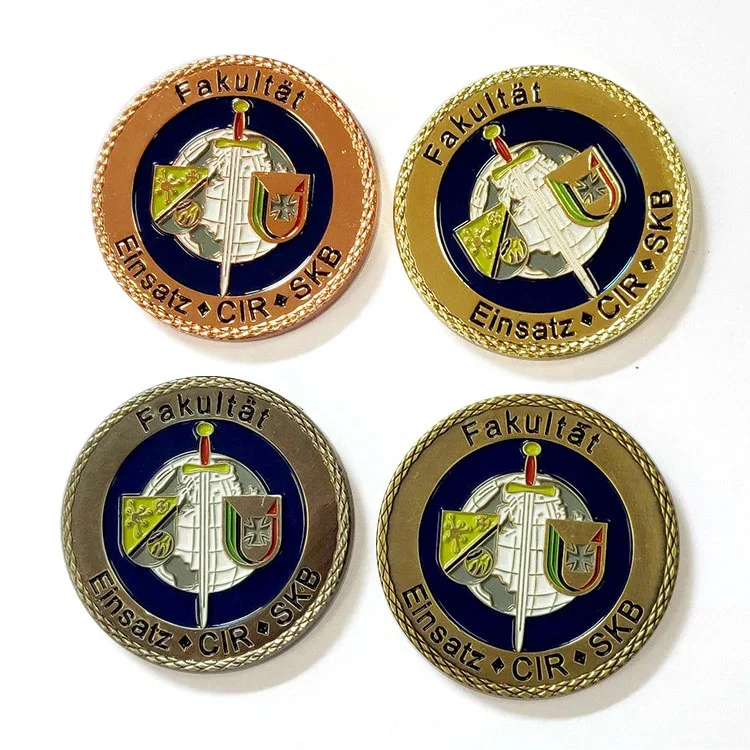 
Factory Supply Cheap Price Metal Custom Challenge Old Coin Gold 3D Logo Game Challenge Coin 