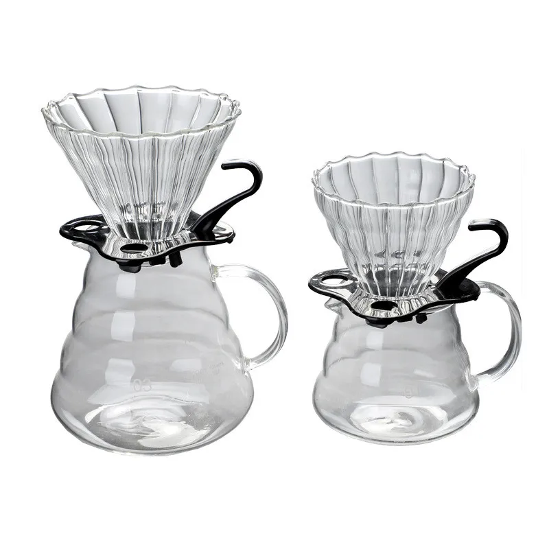 

360ml 600ml 800ml V60 Coffee Tools Pour over Coffee Maker, Transparent