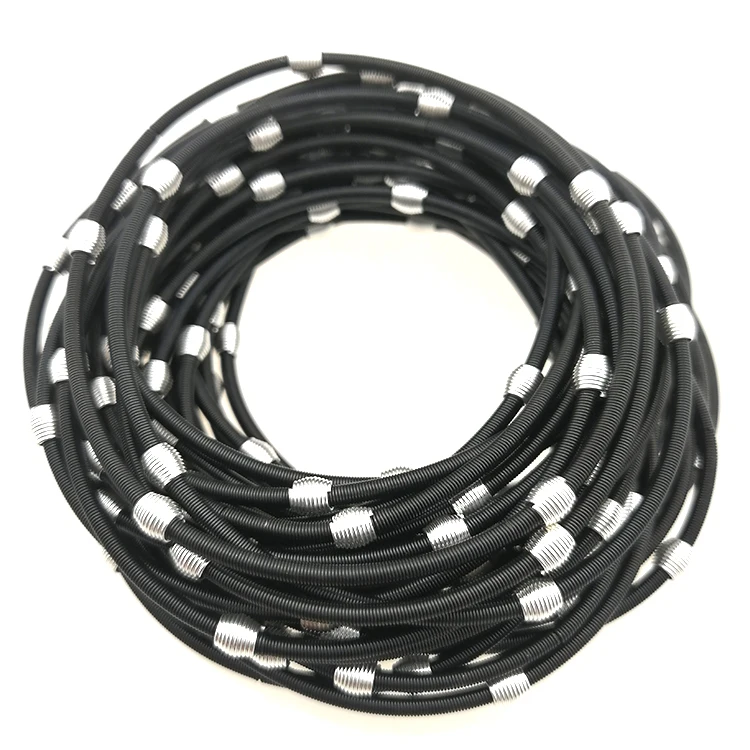 

String beaded spring bracelets adjustable for woman, Black