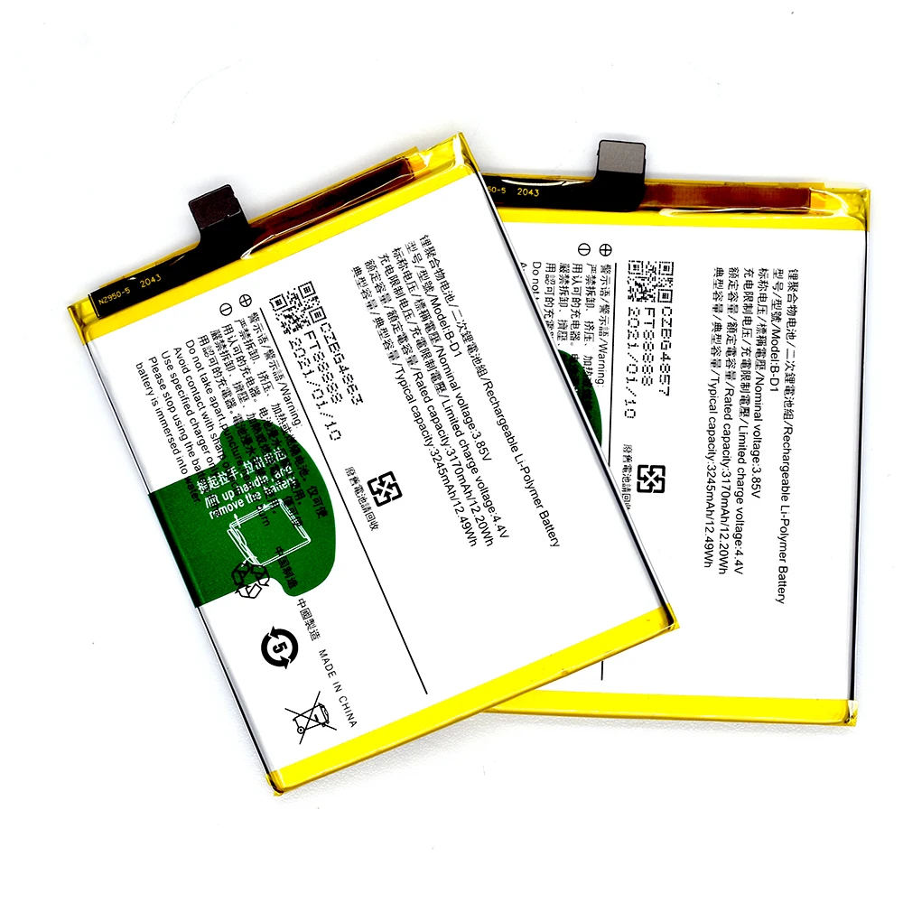 

For VIVO X20 B-D1 3170mAh Replacement Mobile Phone Battery Polymer Lithium Battery