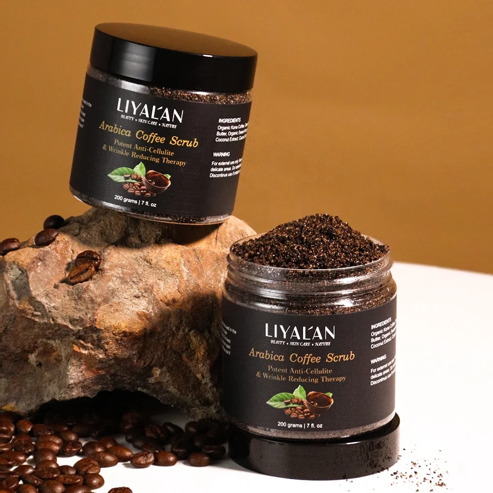 

Wholesale custom organic 100% natural exfoliante corporal arabica coffee body scrub