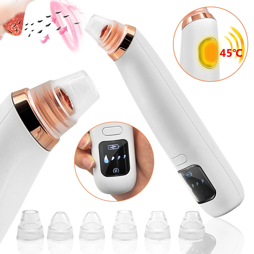 

Experienced supplier usb rechargeable portable electric vacuum black head suction blackhead remover