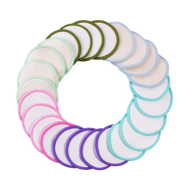 

12pcs Small Cosmetic Zero Waste Reusable Microfiber Bamboo Face Pads