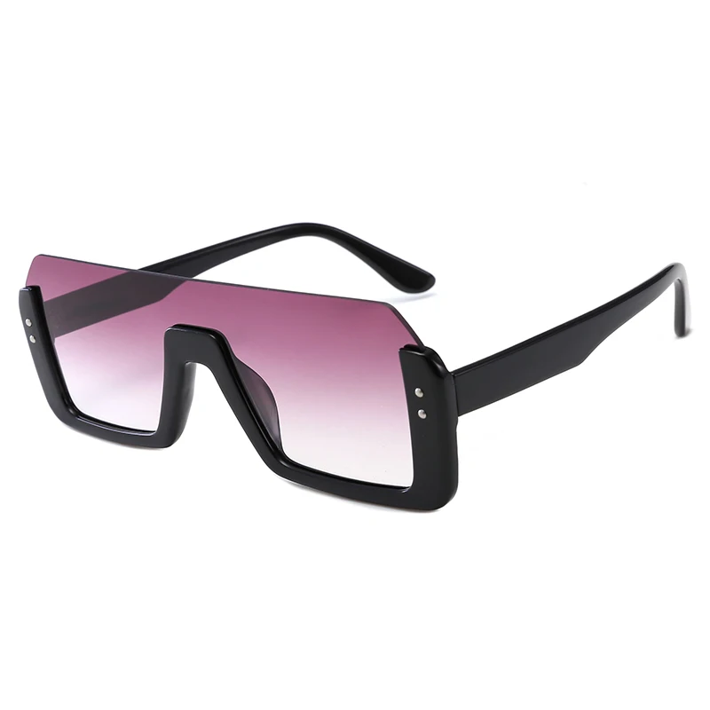 

European and American retro one-piece ocean piece bungee half-frame sunglasses