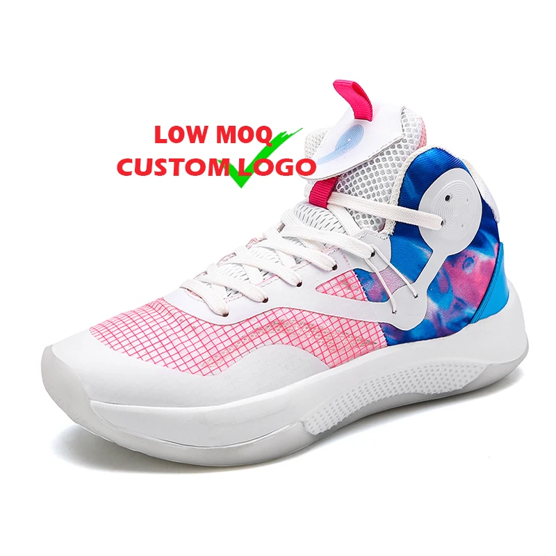 

Promotions Sales Microfiber Mesh Upper High top Basketball Style Sneakers Men's Gym Sport Plus Size Footwear Fashion Shoes
