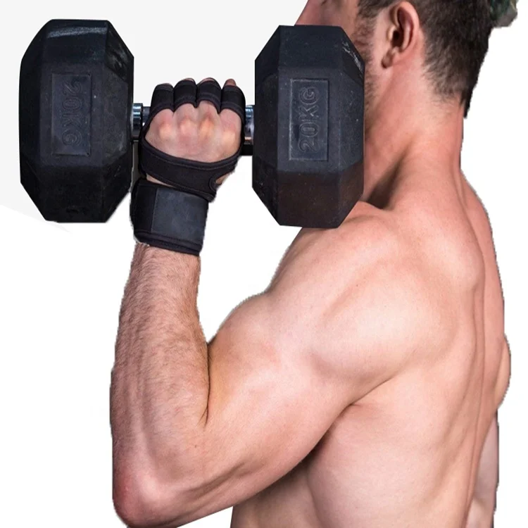 

Wholesale Custom Made Neoprene Gym Weightlifting Palm Protector Cross Fit Half Finger Training Bodybuilding, Yellow, red, blue, black, orange, pink