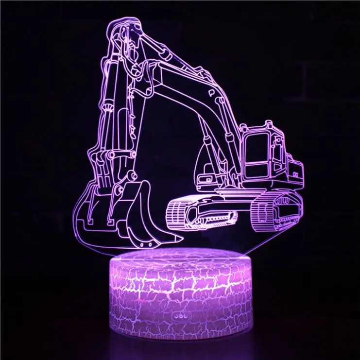 Acrylic The 3D Moon Led Base Remote Rechargeable Fantasy Night Light Mood Lamp For Home