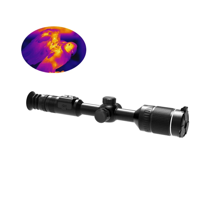 

HTI Thermal Imager Scope 17um 384*288 Resolution Hunting Scope 54mm Lens IR Infrared Thermal Night Vision Sight