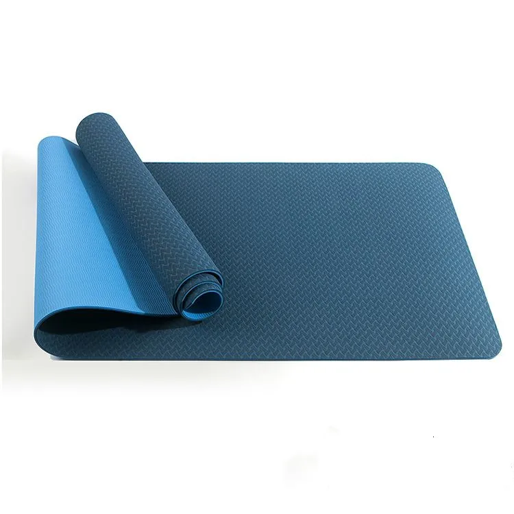 

Wholesale Eco-friendly 6MM Thick Standard Size Custom Logo Non Slip Exercise TPE Pilates Yoga Mat, Customized color