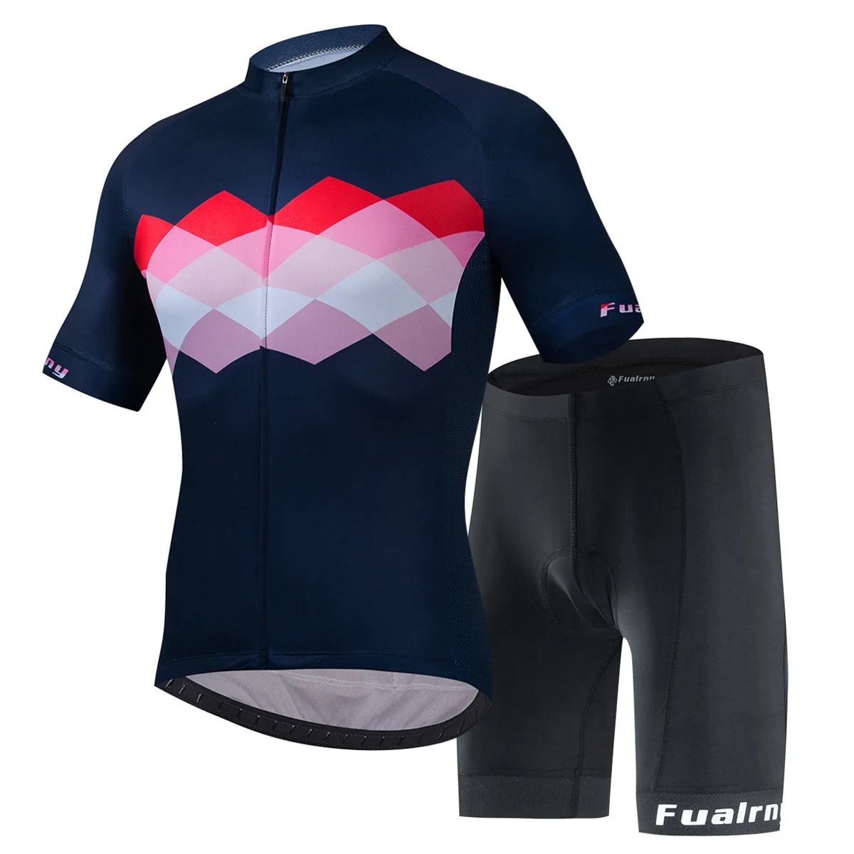 

Women's Short Sleeve Cycling Jersey Set Quick Dry Breathable Mountain Bike Clothing Bicycle Bib Shorts and Top with Rear Pockets, Optional