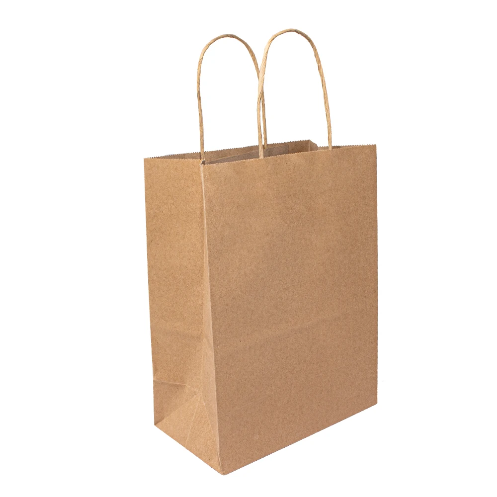 

Custom White Brown Kraft Gift Paper Bags for Small Business Bag Paper Thank You Party Bags for Boutique