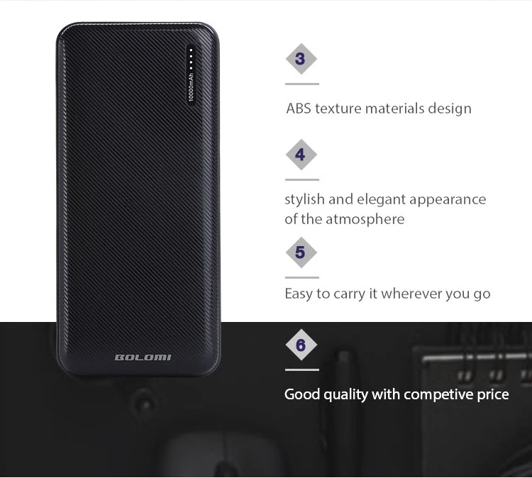 electronics Ultra slim custom logo power banks 20000mah powerbank promotion charger 10000mah power banks - ANKUX.COM