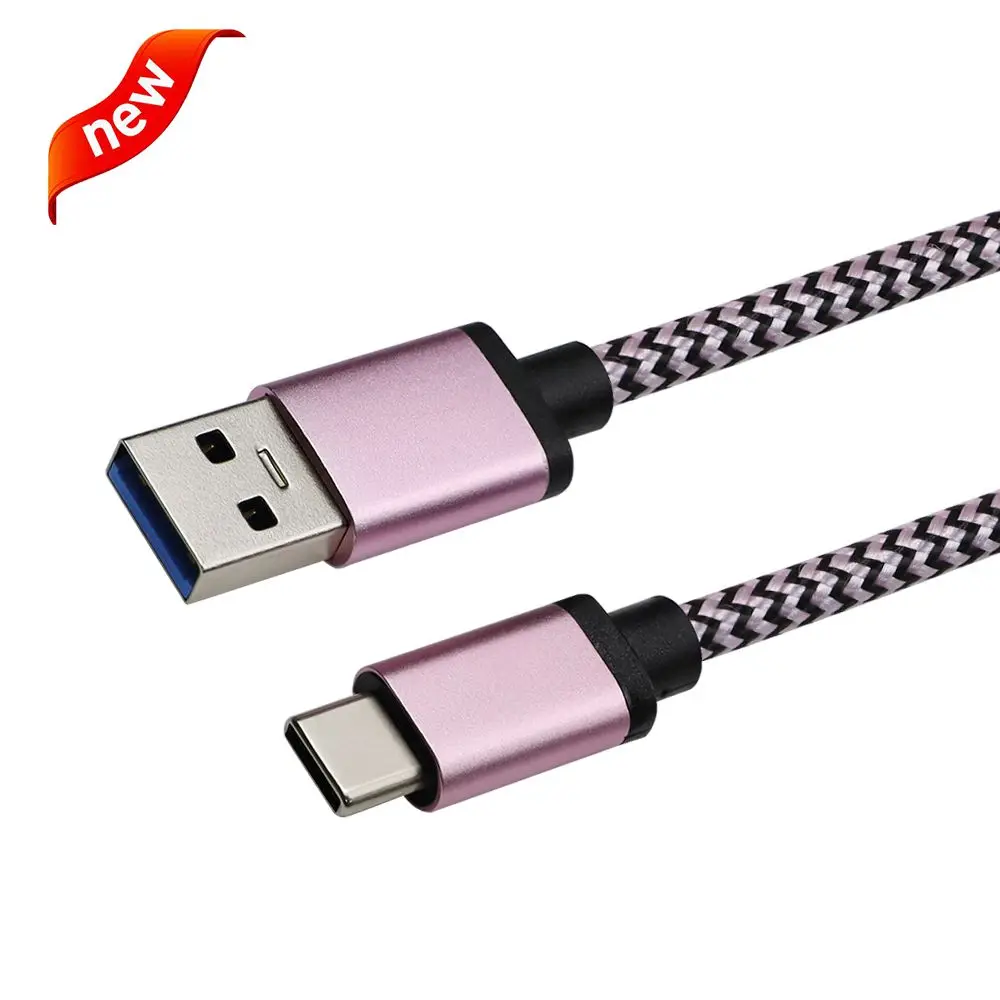 

High Quality Power Charging 5V 3A 2A Data Type C USB Cable for Laptop and Smartphone, Black/grey