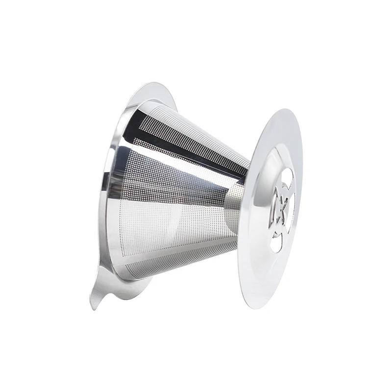

304 Stainless Steel Pour Over Tea Coffee Dripper Strainer, Silver