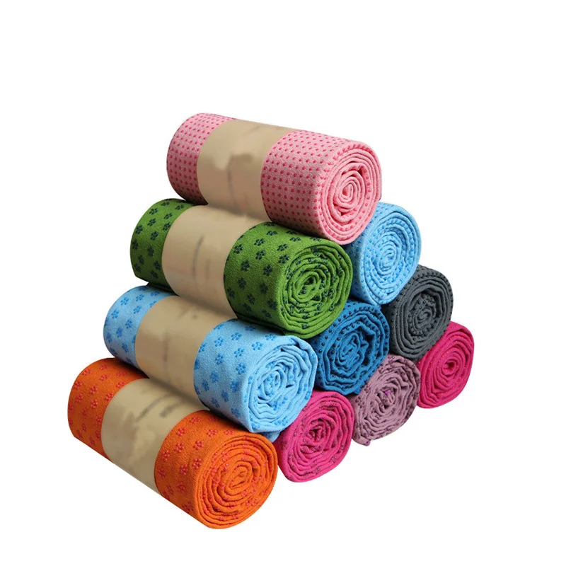 

Yugland Custom Hot Yoga Mat Towel Texture 100% Absorbent Odorless Microfiber Hot Yoga and Pilates Yoga Towel Non Slip, Customized color