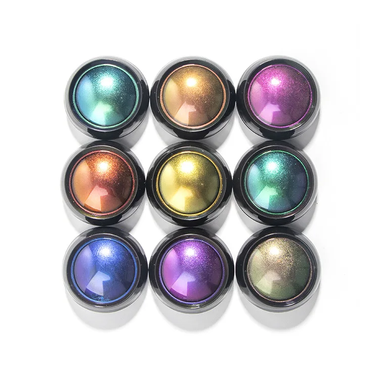 

Color Changing Loose Glitter Chameleon Eye Shadow Nail Pigment Powder Duochrome Cameleon Single Pressed Eyeshadow Compact