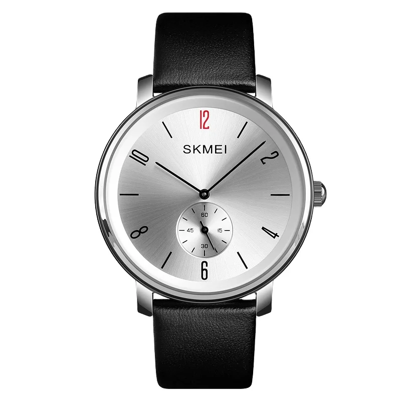 

Skmei 1398 Wholesale Watch in Bulk Cheap Price Genuine Leather Man Classic Fashion Quartz Watch, 4 colors