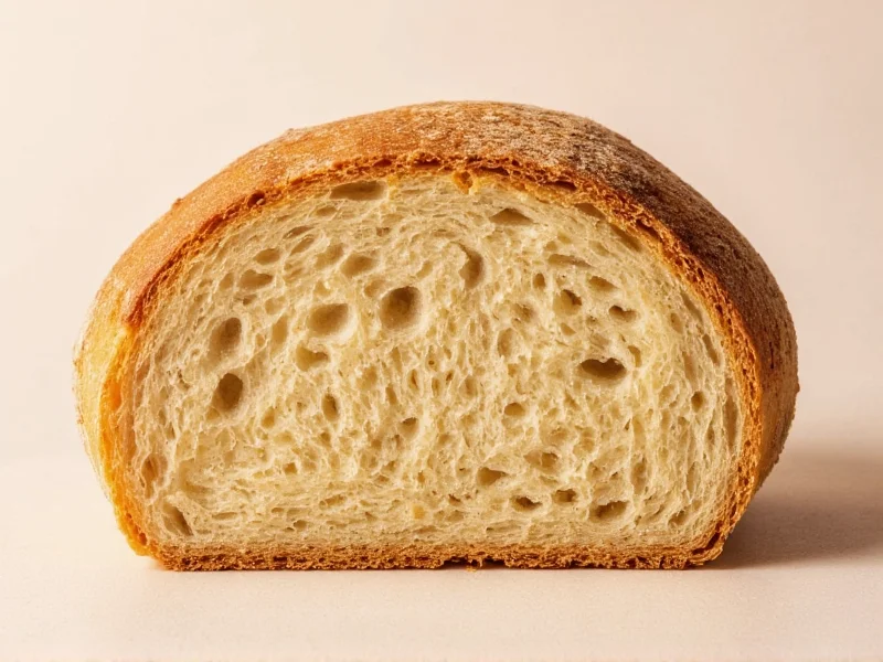 Sliced homemade bread with perfect crumb structure