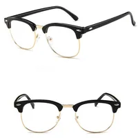 

China Wholesale Optical Eyeglasses Frame Ready Goods Half-Rimless Glasses Optical Eyeglasses Foe Sale