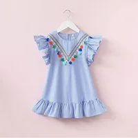 

2019 Autumn Children Dress Polka Dot Kids Dresses for Girls Cotton Long Sleeve Girl Dress Cute Girls Clothes 3-7 years old