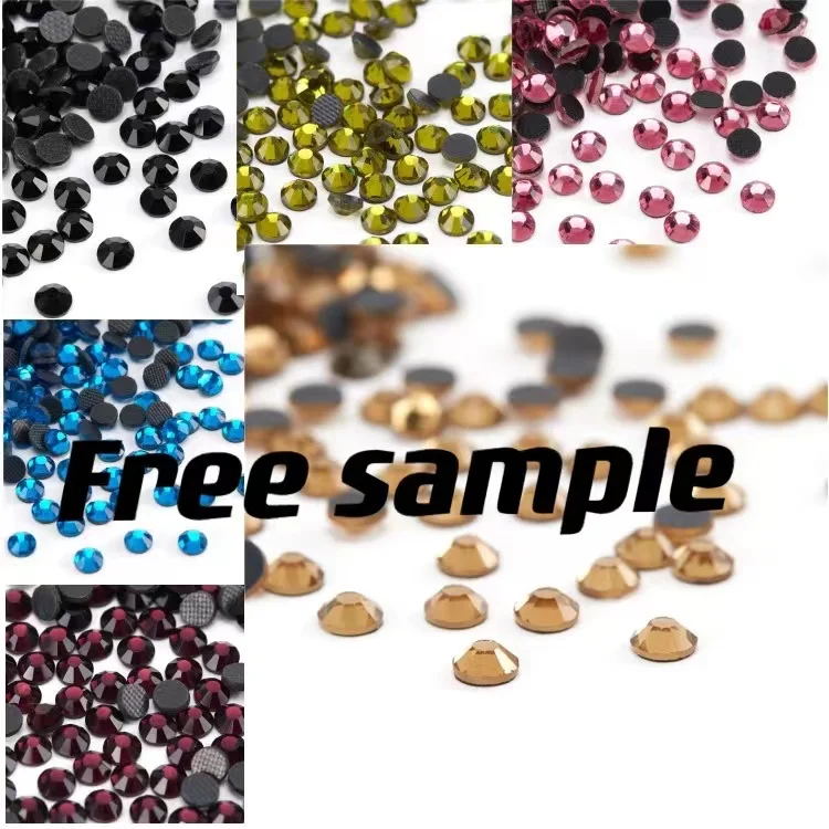 

Ss10 Lt.Topaz color Dmc Hot Fix Rhinestones Crystal Strass for T-shirt