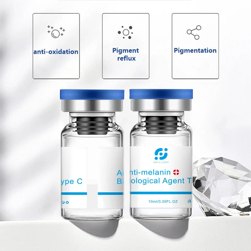

Skin Care Facial Serum Best Whitening Melanin Cream Glass Bottle Serum Anti-melanin Biological Factor Type C