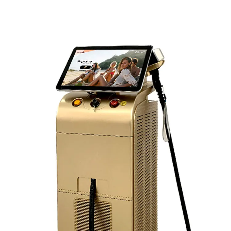 

Factory Wholesale 808nm Diode Laser Hair Removal CE Approved Soprano Alma Ice Titanium Laser Price