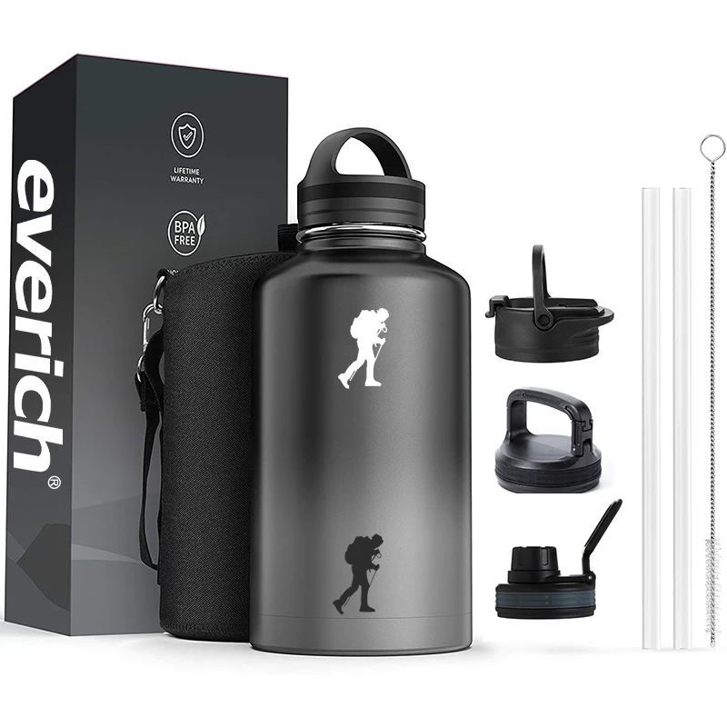 

Custom Logo Stainless Steel Double Wall Beer Growler Outdoor Camping 64 Oz Water Bottles, Customized color