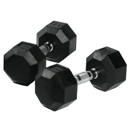 7.5KG Mancuernas Hexagonales Gym Fitness Rubber Encased Hex Dumbbell Pairs Sports & Entertainment Goma Revestimiento