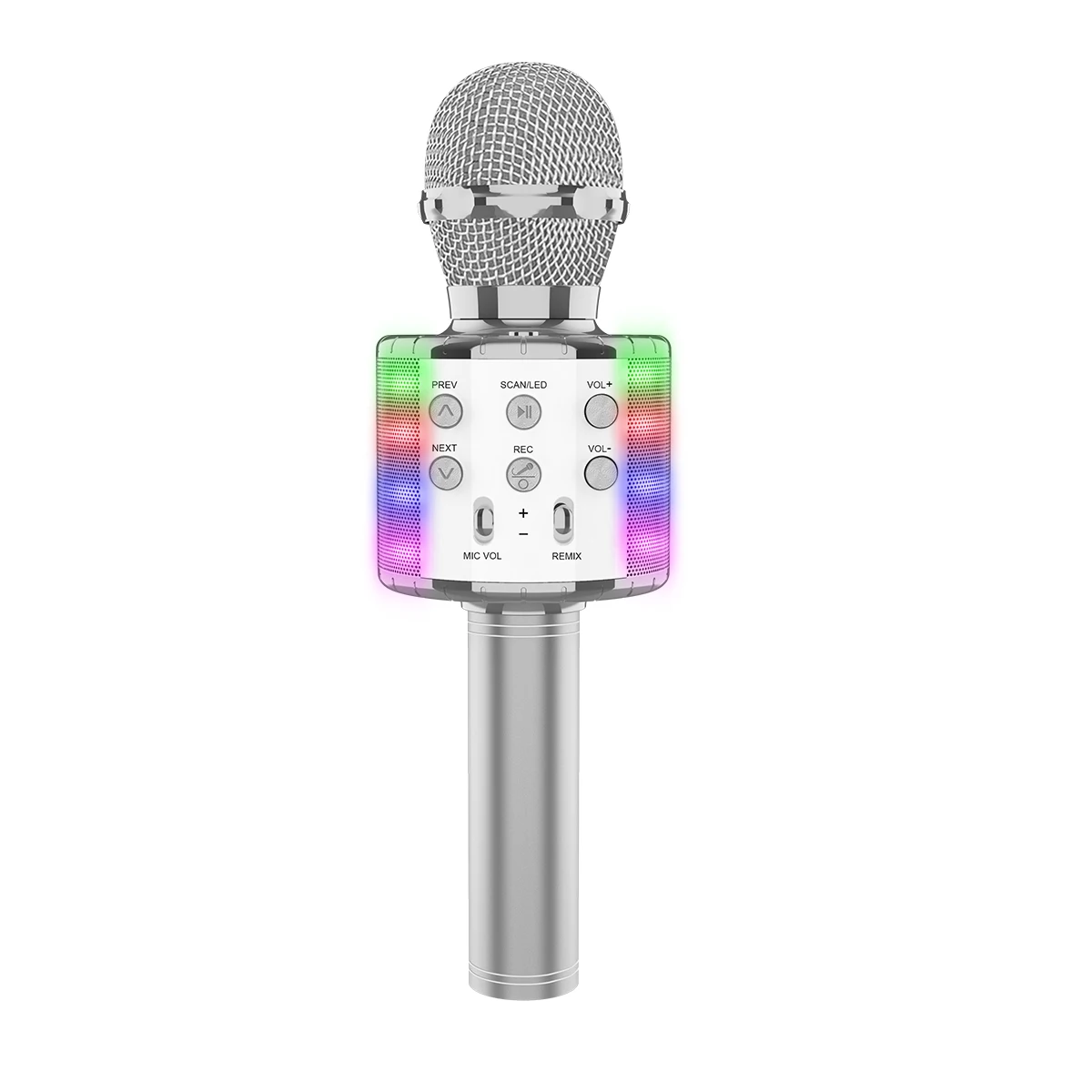 

Toy Karaoke Microphone For Kids 3 In 1 Wireless Portable Handheld Mic Karaoke Machine For Christmas Home Birthday Part