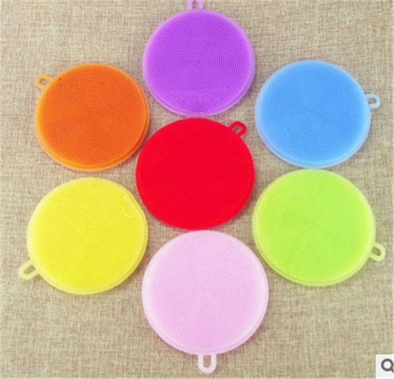 

Creative products pure silicone cleaning brush Durable kitchen Washing supplies