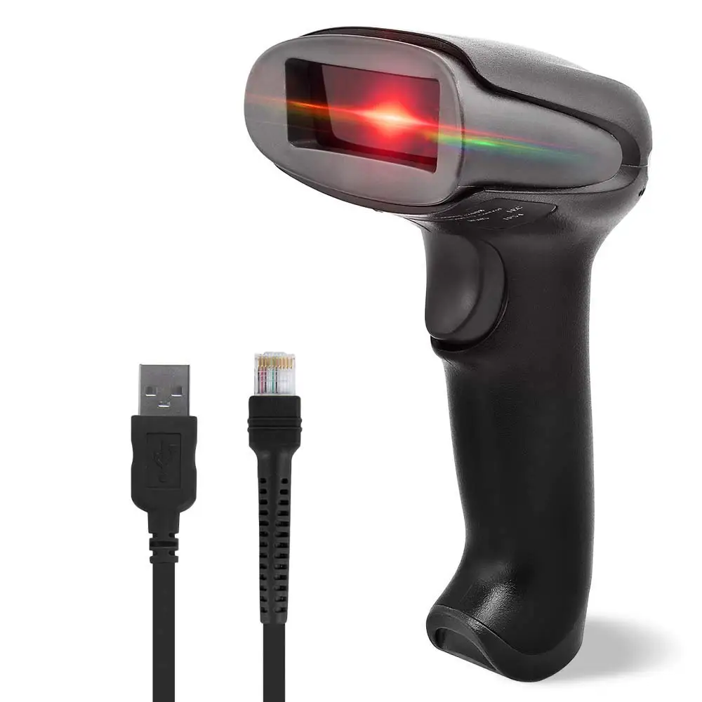 NETUM Barcode Scanner USB 2.0 Wired Handheld 1D Laser Bar Code Reader Scanner for POS Mobile Payment