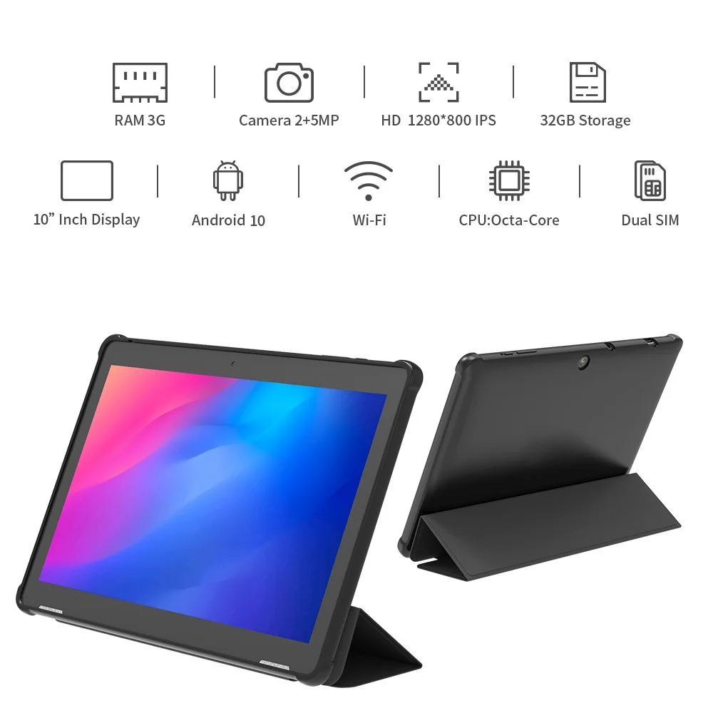 

10.1 inch IP65 T610 Android 10.0 tablet pc with 3GB Ram 64GB WiFi BT 4G LTE optional tabletas/tablet pc de 10 pulg