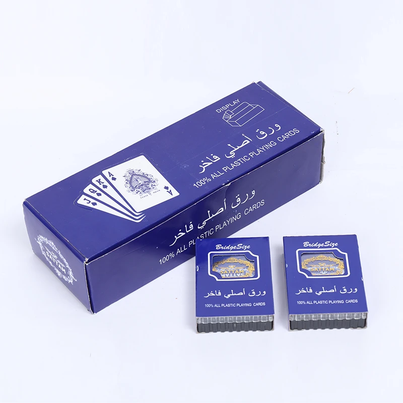 

Game Cards Blue 100% PVC Poker Waterproof Custom Logo Playing Cards