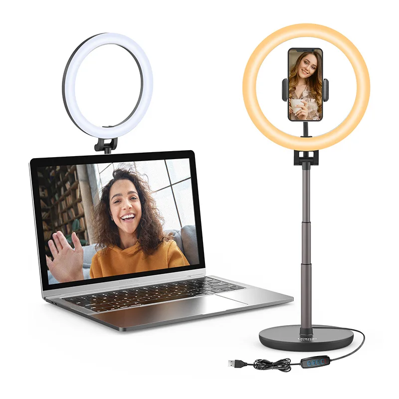 

Ulanzi VL120C Desktop Phone Selfie Ring Light, Softer Ring Light for Live Streaming