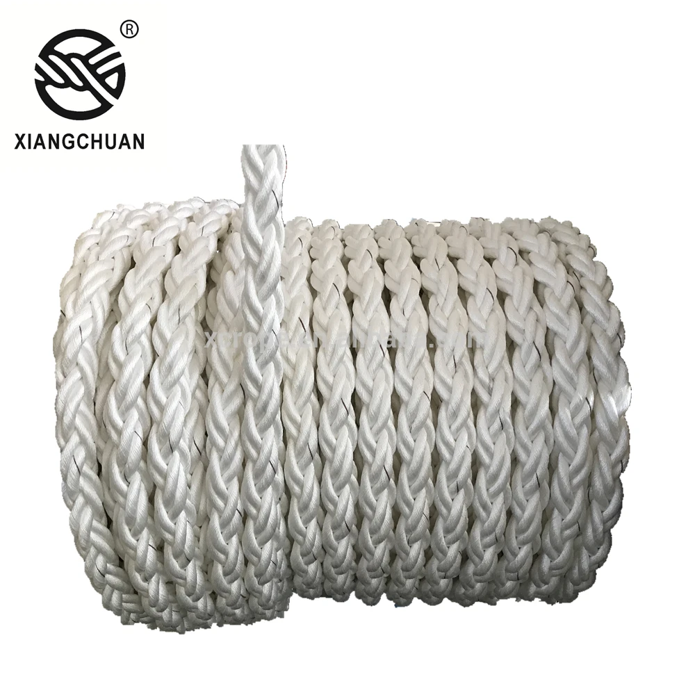 

8 strand polypropylene mooring rope, Any