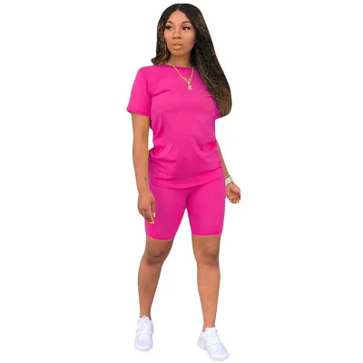 

2021 woman jogging sweat biker short set tracksuits women outfit summer two piece set tracksuit, Purple grey green