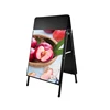 Black Frame A Stand/Double Sided Iron material Flip type 60*90 7.8kg portable poster stand with multiple application