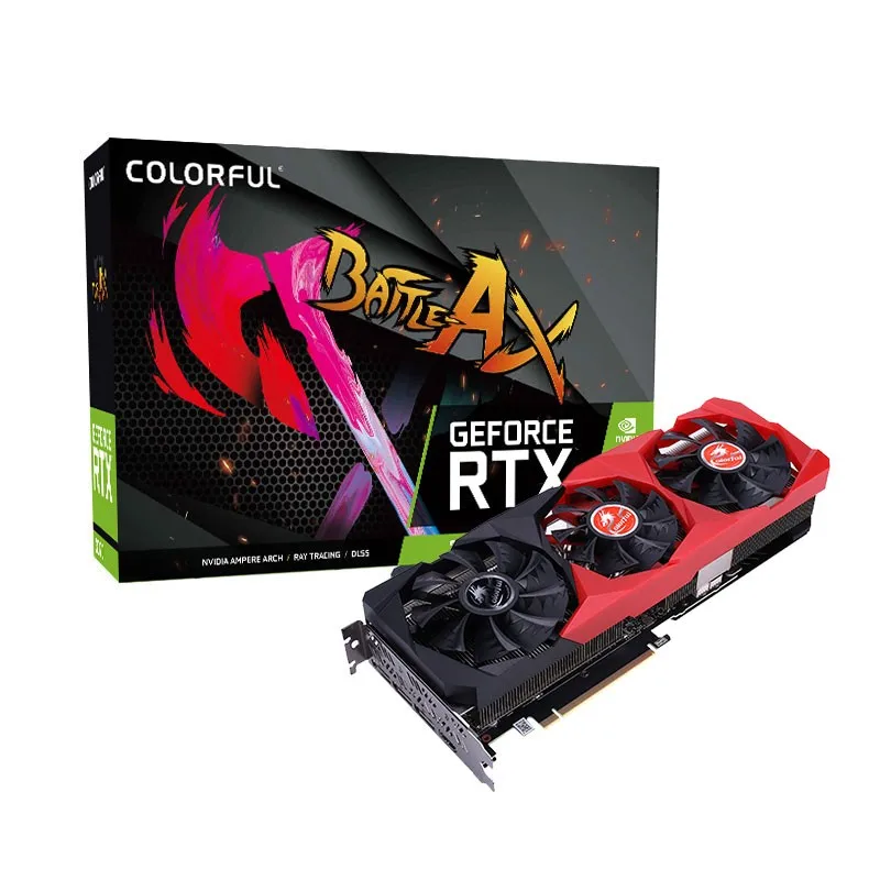 

Colorful RTX 3070 8GB Non LHR Video GPU Card Colorful 3070 Battle Axe RTX3070