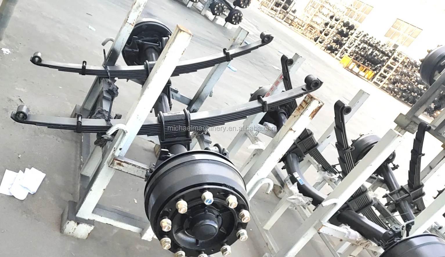 用于拖车自卸车的10吨车轴容量6x2半卡车气袋悬架举升车轴