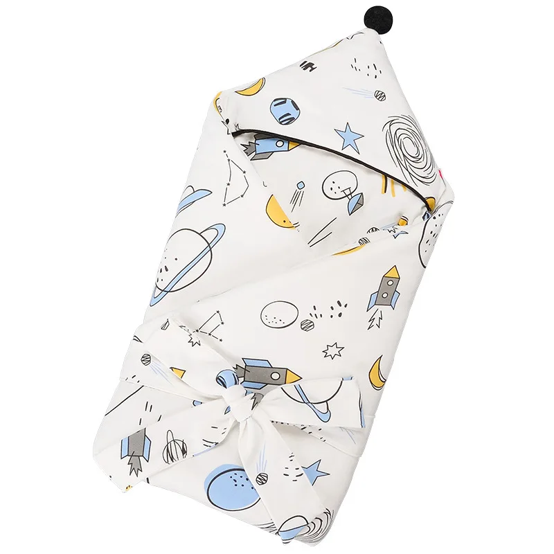 

High Quality Custom Print cotton Woven Image Snuggle Baby Swaddle Blanket