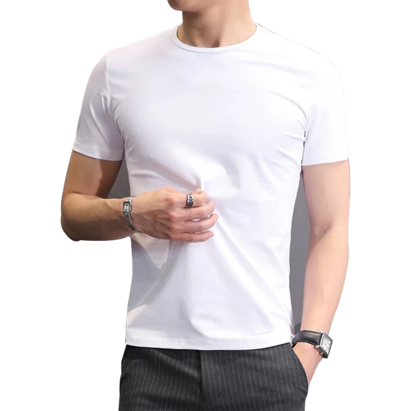 

Cheap Price $1 T shirts Custom LOGO White Blank T shirts for Men shirts