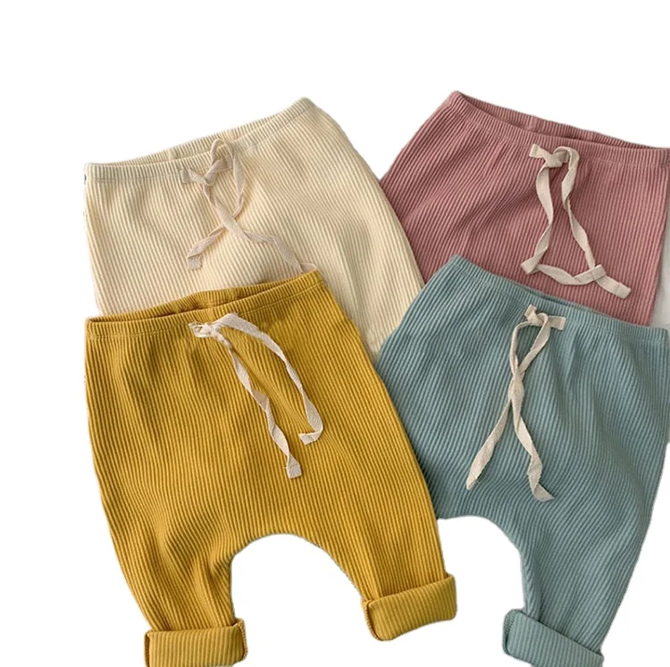 

Baby girl clothes cotton ribbed infant wholesale pants baby boys girls cute diapers pants newborn baby harem pants, Picture shows
