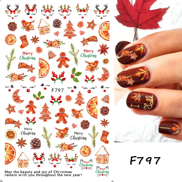 

luxury supply nail christmas decoration christmas snowflakes stickers for nail art