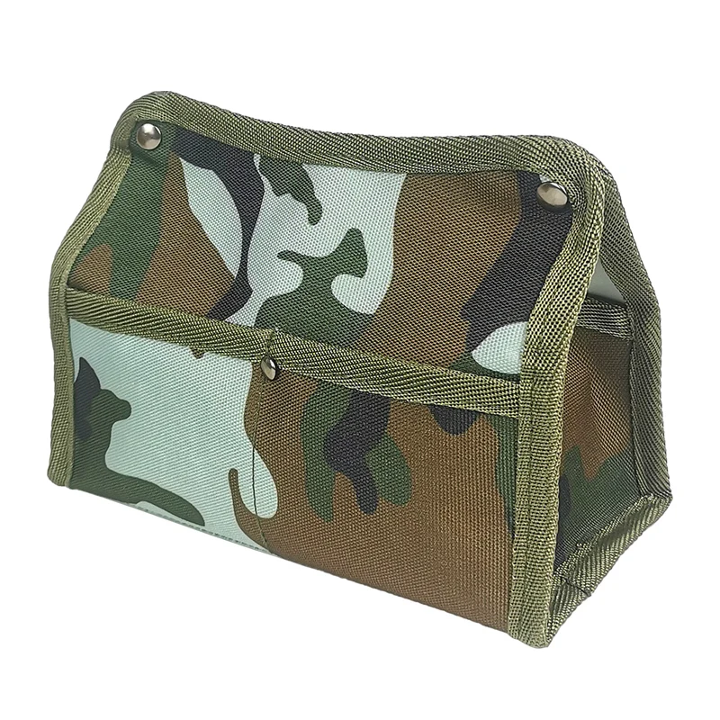 

Manufacturer Multi Function Folding Camo Camouflage Canvas Outdoor Portable Camp Tissue Box Bag